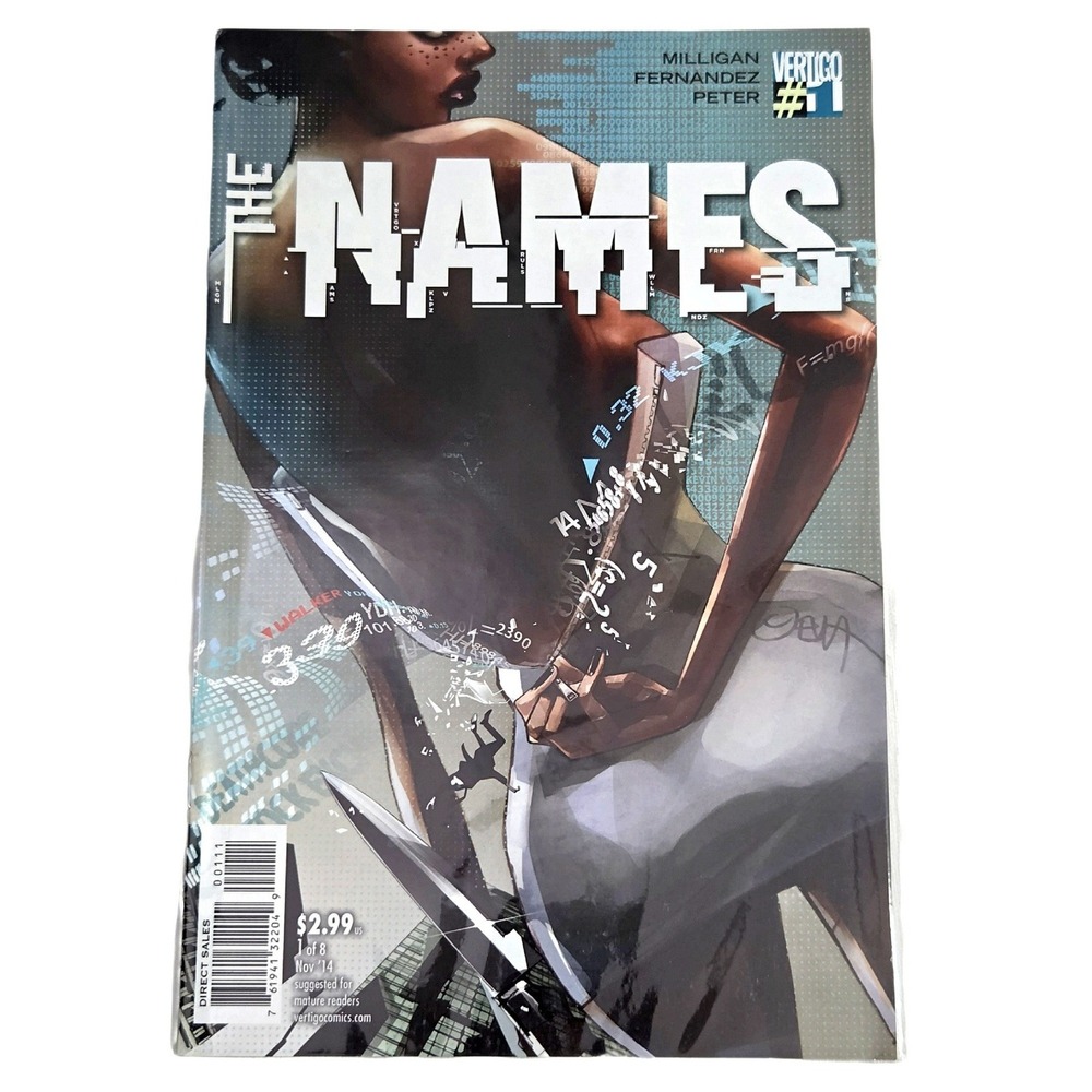 Names #1 Comic Book Vertigo Milligan Fernandez Cyber Thriller Issue New Comics